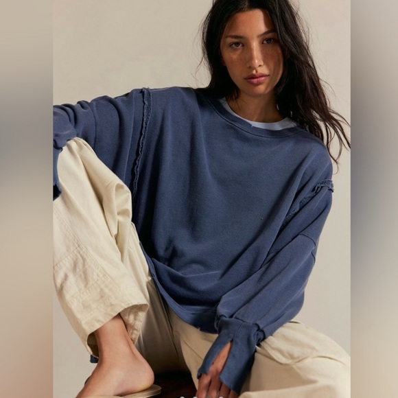 EUC Free People We The Free Camden Sweatshirt - Picture 2 of 6